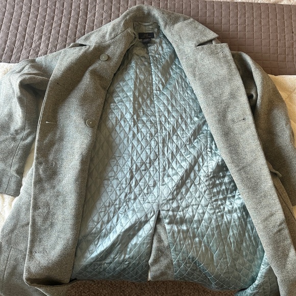 Brooks Brothers Pea Coat - Sage Green/Brown/Turquoise - Picture 4 of 4